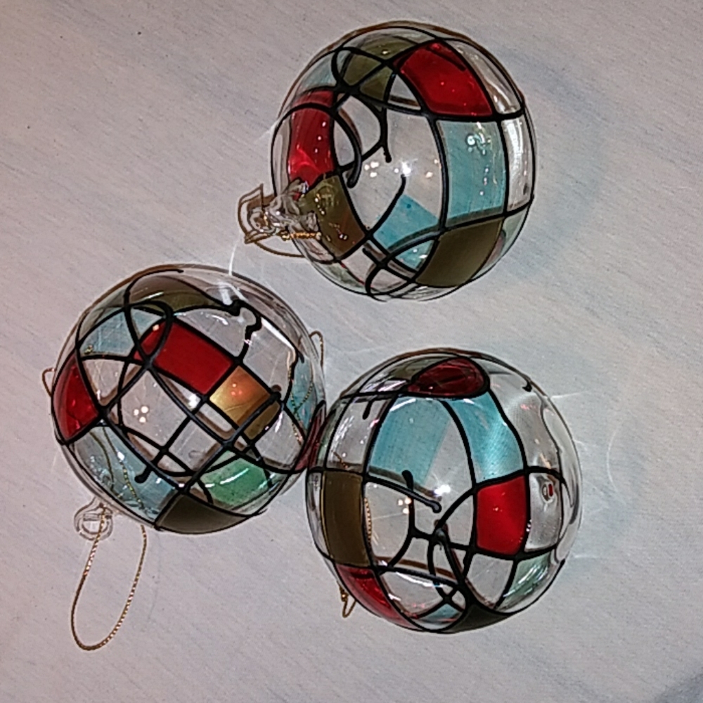 Vintage Silvestri blown glass tree ornaments. - Picture 2 of 8